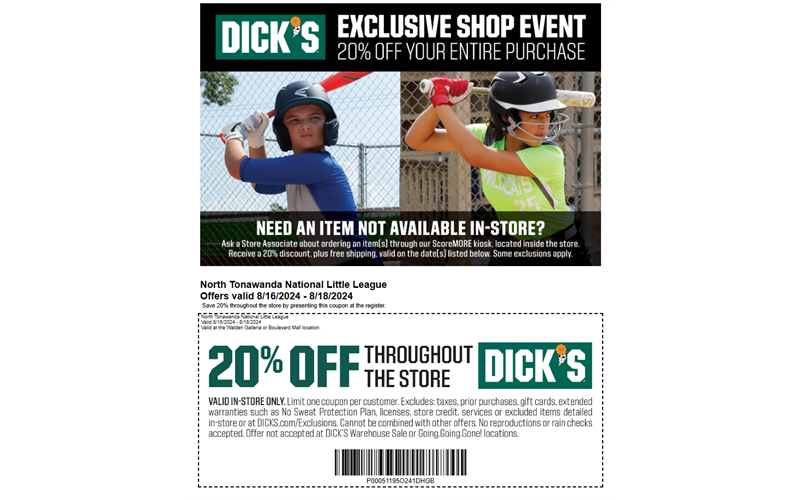 Discount Days at Dick's Sporting Goods